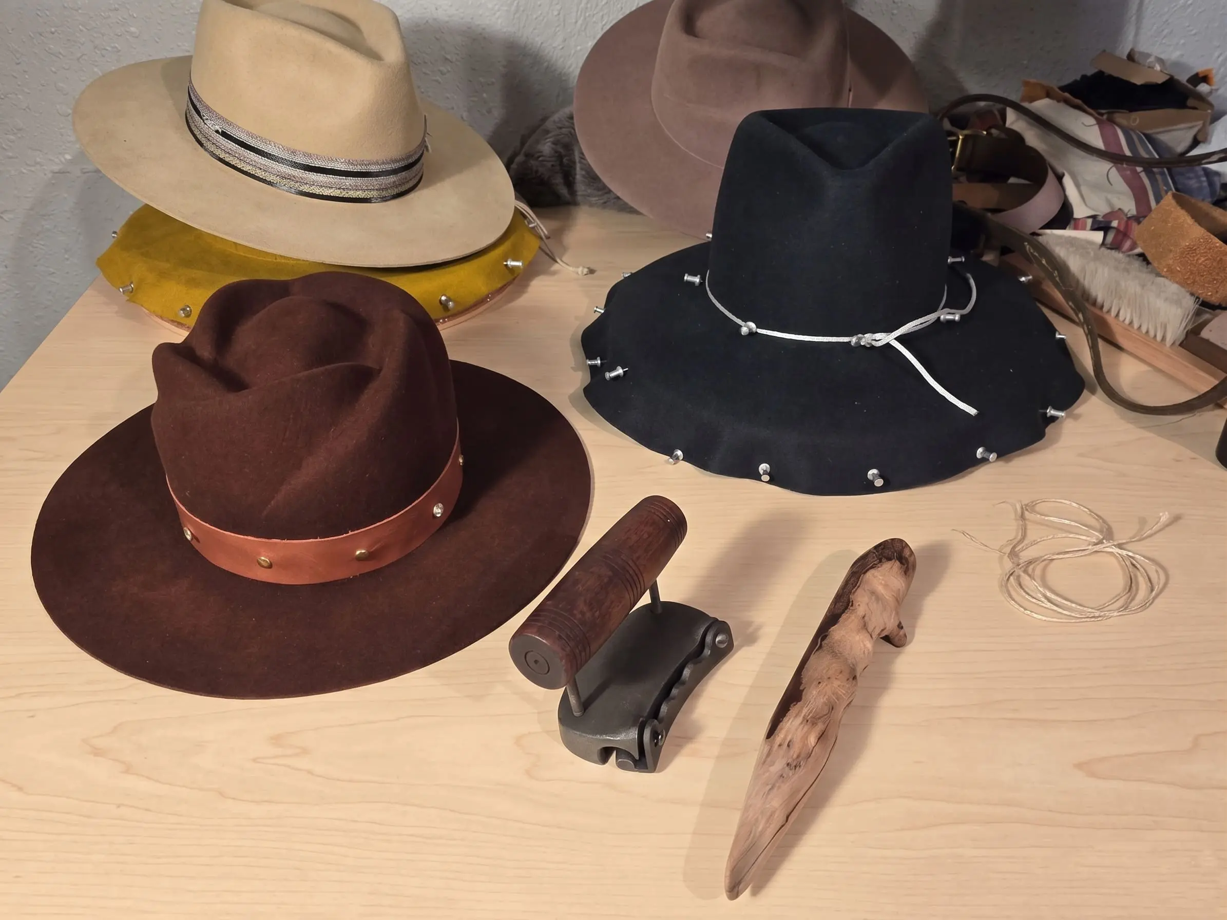 Colorado Crown Co Handmade Hat Making Tools for Classes and Workshop Denver CO